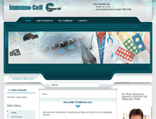 Tablet Screenshot of immuno-cell.com